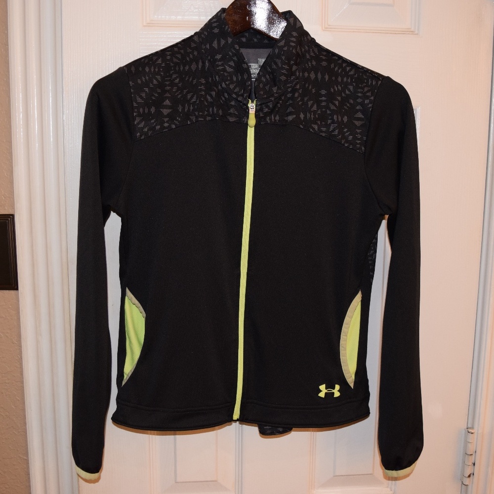 Under Armor Warm-Up Workout Track Jacket in Black